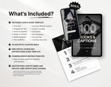 100 Compelling Hooks & Captions Guide with PLR & MRR DigiPax