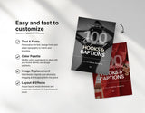 100 Compelling Hooks & Captions Guide with PLR & MRR DigiPax