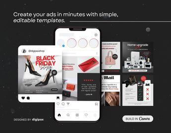 Black Friday Static Meta Ad Templates Mockup