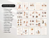 Boho Beauty Product Catalog Template Mockup DigiPax