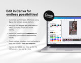 100 Boss Babe Reels Templates Bundle Mockup Edit in Canva