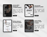 Boss Babe Planner Templates Templates Bundle with PLR & MRR DigiPax