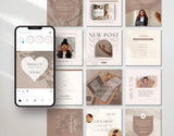 Coach Instagram Templates Bundle Kit Beige DigiPax