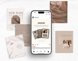 Coach Instagram Post Templates Neutral Mockup