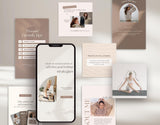 Coach Instagram Templates Bundle Kit Beige DigiPax