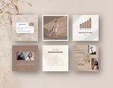 Coach Instagram Templates Bundle Kit Beige DigiPax