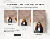 Coach Instagram Templates Bundle Kit Neutral Sizes Mockup