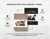 Coach Instagram Templates Bundle Kit Neutral Color Changes Mockup