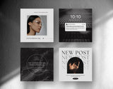 Coach Instagram Post Templates Aesthetic 4 posts mockup