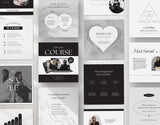 Coach Instagram Post Templates Aesthetic various posts mockup