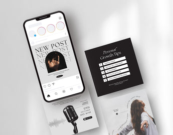 Coach Instagram Post Templates Aesthetic phone posts mockup