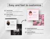 Coach Instagram Post Templates Aesthetic easy to edit mockup
