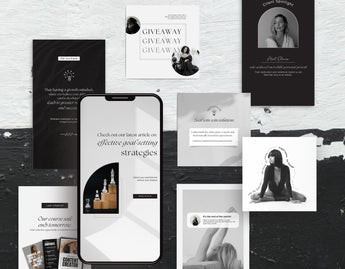 Coach Instagram Templates Bundle Kit Aesthetic posts and stories mockup