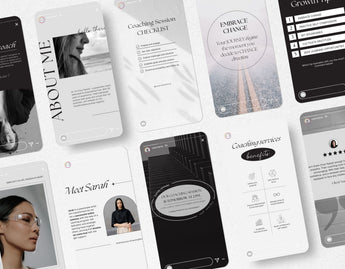 Coach Instagram Story Templates Aesthetic Mockup