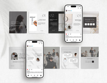 Coach Instagram Carousel Templates Aesthetic Mockup