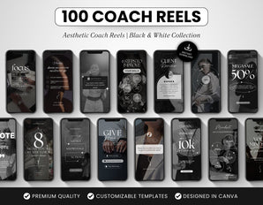 100 Coach Instagram Reels Templates Bundle DigiPax