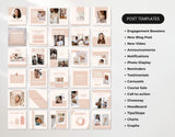 Course Creator Social Media Post Templates Bundle Blue Mockup DigiPax