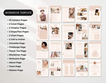 Course Creator Canva Workbook Template Blue Mockup DigiPax