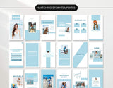Course Creator Social Media Story Templates Bundle Blue Mockup DigiPax