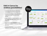 Ultimate Course Creator Social Media Templates Bundle Blue Edit in Canva Mockup DigiPax