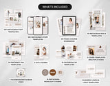 Ultimate Course Creator Social Media Templates Bundle Blue What is Included Mockup DigiPax