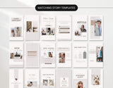 Course Creator Social Media Story Templates Bundle Blue Mockup DigiPax