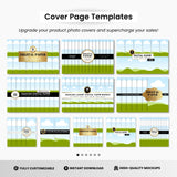 Digital Paper Canva Mockup Templates Bundle Luxury Gold DigiPax