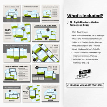 Digital Products Mockup Templates Black Devices DigiPax