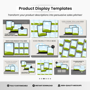 Digital Products Mockup Templates Black Devices DigiPax