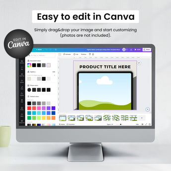 Etsy Digital Tablet Listing Video Template Black DigiPax