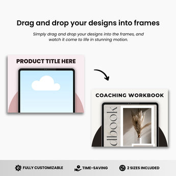 Etsy Digital Tablet Listing Video Template White DigiPax