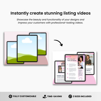 Etsy Digital Tablet Listing Video Template White DigiPax