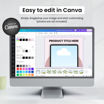Etsy Digital Tablet Listing Video Template White DigiPax