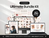 Ultimate E-Commerce Social Media Templates Bundle Watercolor Cover Mockup DigiPax
