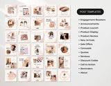 E-Commerce Social Media Post Templates Bundle Watercolor Mockup DigiPax