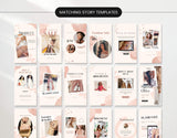 E-Commerce Social Media Story Templates Bundle Watercolor Mockup DigiPax