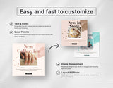 Ultimate E-Commerce Social Media Templates Bundle Watercolor Easy and Fast to Customize Mockup DigiPax