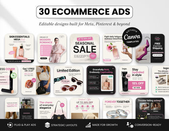 Ecommerce Static Meta Ad Templates Cover