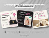Ecommerce Static Meta Ad Templates Mockup