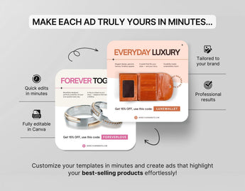 Ecommerce Static Meta Ad Templates Mockup