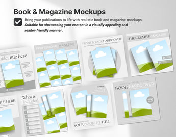 Digital Listing Mockup Templates Canva Gray DigiPax