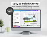 Etsy Digital Products Shop Branding Bundle Kit Black DigiPax
