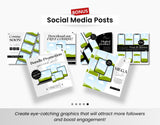 Etsy Digital Products Shop Branding Bundle Kit Black DigiPax