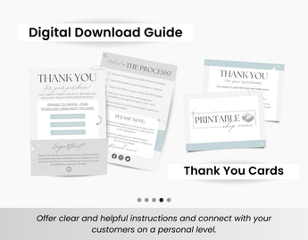 Etsy Digital Shop Branding Bundle Kit Printables Aesthetic DigiPax