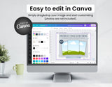 Etsy Digital Shop Branding Bundle Kit Printables US Letter DigiPax