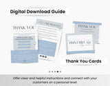 Etsy Digital Shop Branding Bundle Kit Printables US Letter DigiPax