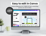 Etsy Digital Shop Branding Bundle Kit Black & White DigiPax