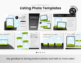 Etsy Digital Shop Branding Bundle Kit Black & White DigiPax