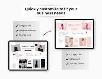 Etsy Shop Branding Bundle Kit Black & White DigiPax