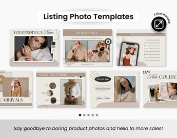 Etsy Shop Branding Bundle Kit Fall Aesthetic DigiPax